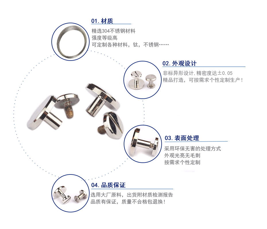 鍍鎳子母螺釘